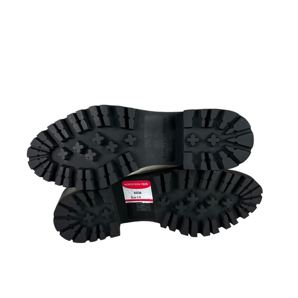 KARL LAGERFELD PARIS POLA Imitation Pearl Leather Chelsea Bootie - Picture 9 of 10